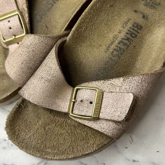 Birkenstock Madrid Pearl Pink Birkenstock-Flor Sandals 36 - Picture 2 of 6